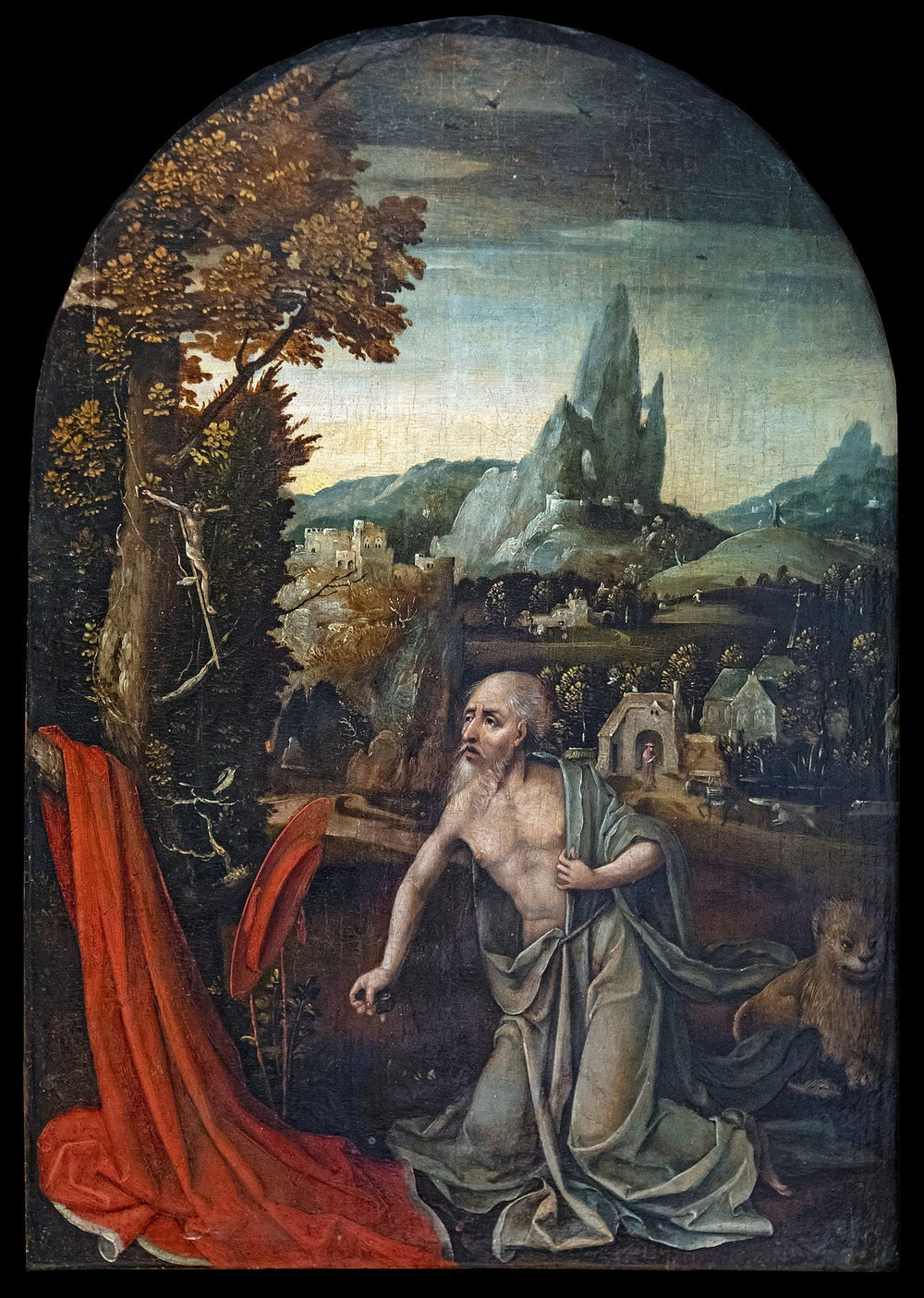 saint Jérôme - Joachim Patinier image 1 copie peinte à la main à l’huile
