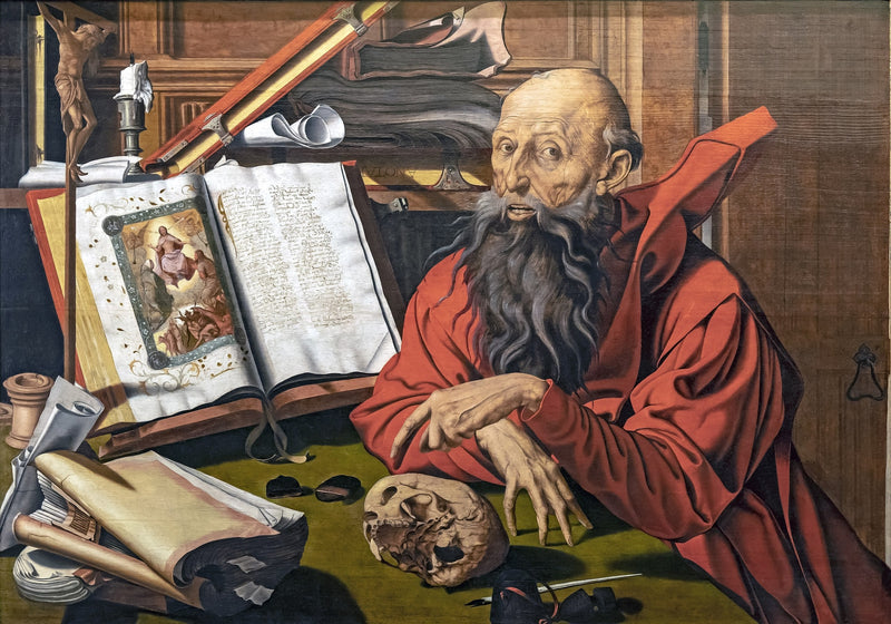 San Jerónimo meditando - Marinus van Reymerswale
