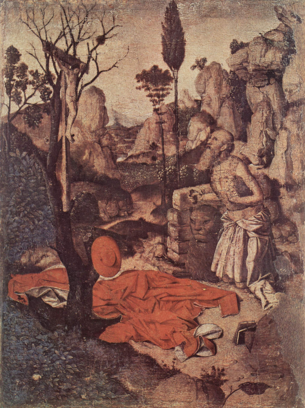 Saint Jérôme pénitent dans le désert - Antonello de Messine image 1 reproduction d’œuvre d’art à l’huile