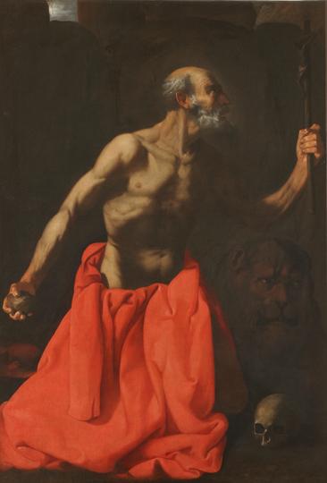 Saint Jérôme pénitent - Francisco de Zurbarán image 1 copie peinte à la main à l’huile