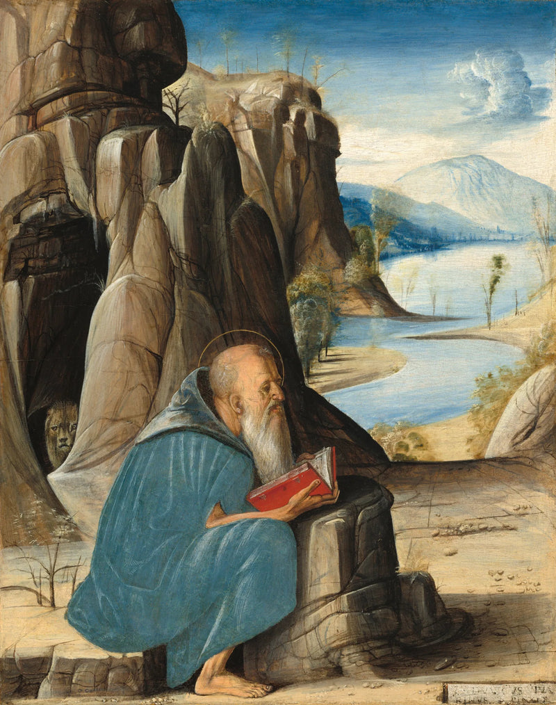 San Jerónimo leyendo - Alvise Vivarini
