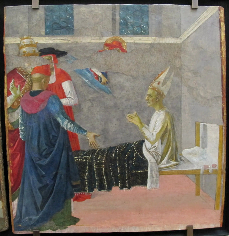 San Jerónimo resucitando al cardenal Andrea - Pietro Perugino