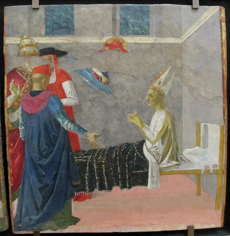 San Jerónimo resucitando al cardenal Andrea - Pietro Perugino