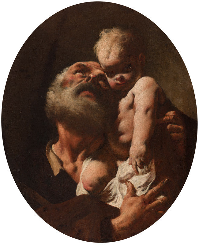 San José con el Niño - Giovanni Battista Piazzetta