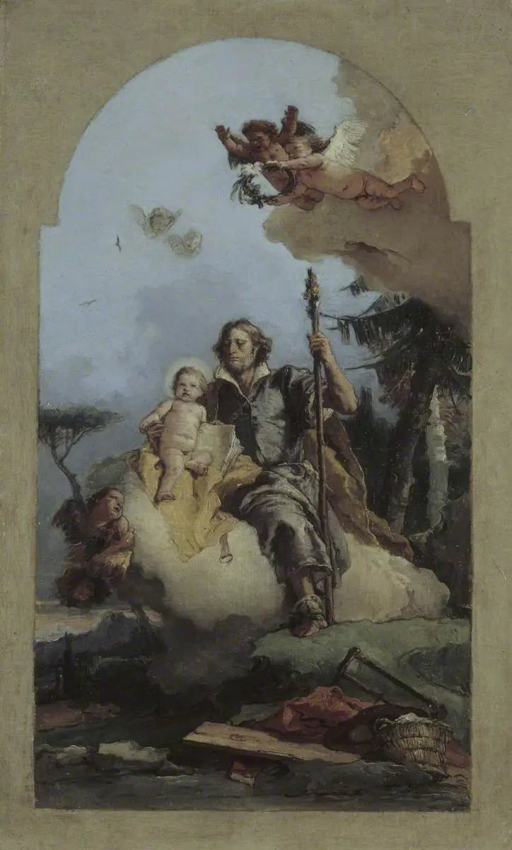 San José con el Niño Jesús - Giovanni Battista Tiepolo