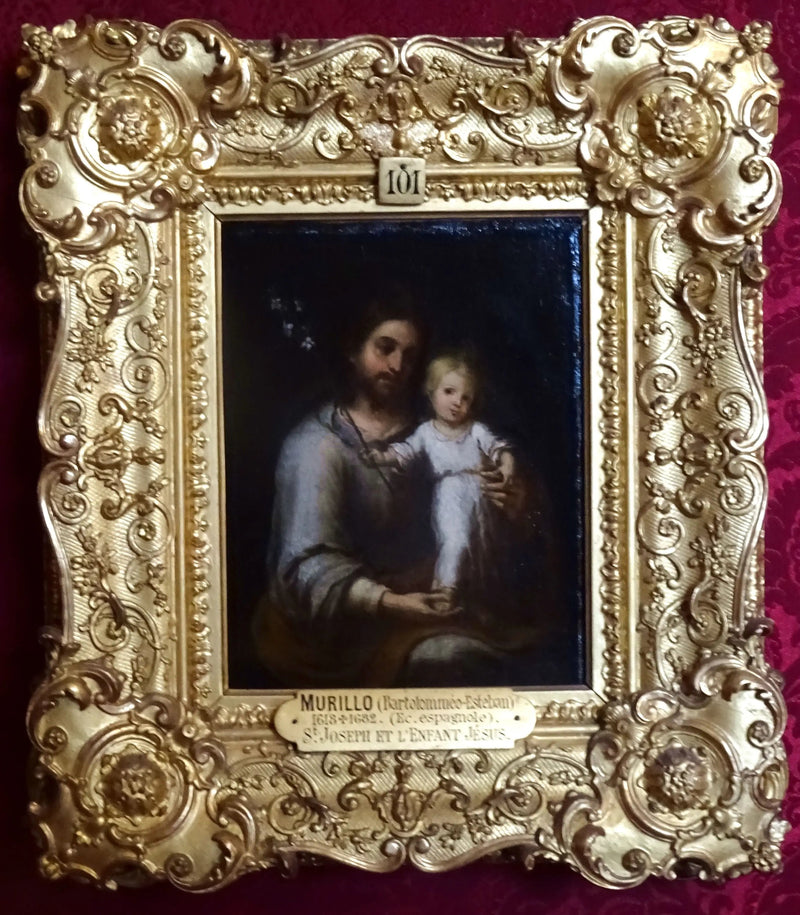 San José y el Niño Jesús - Bartolomé Esteban Murillo