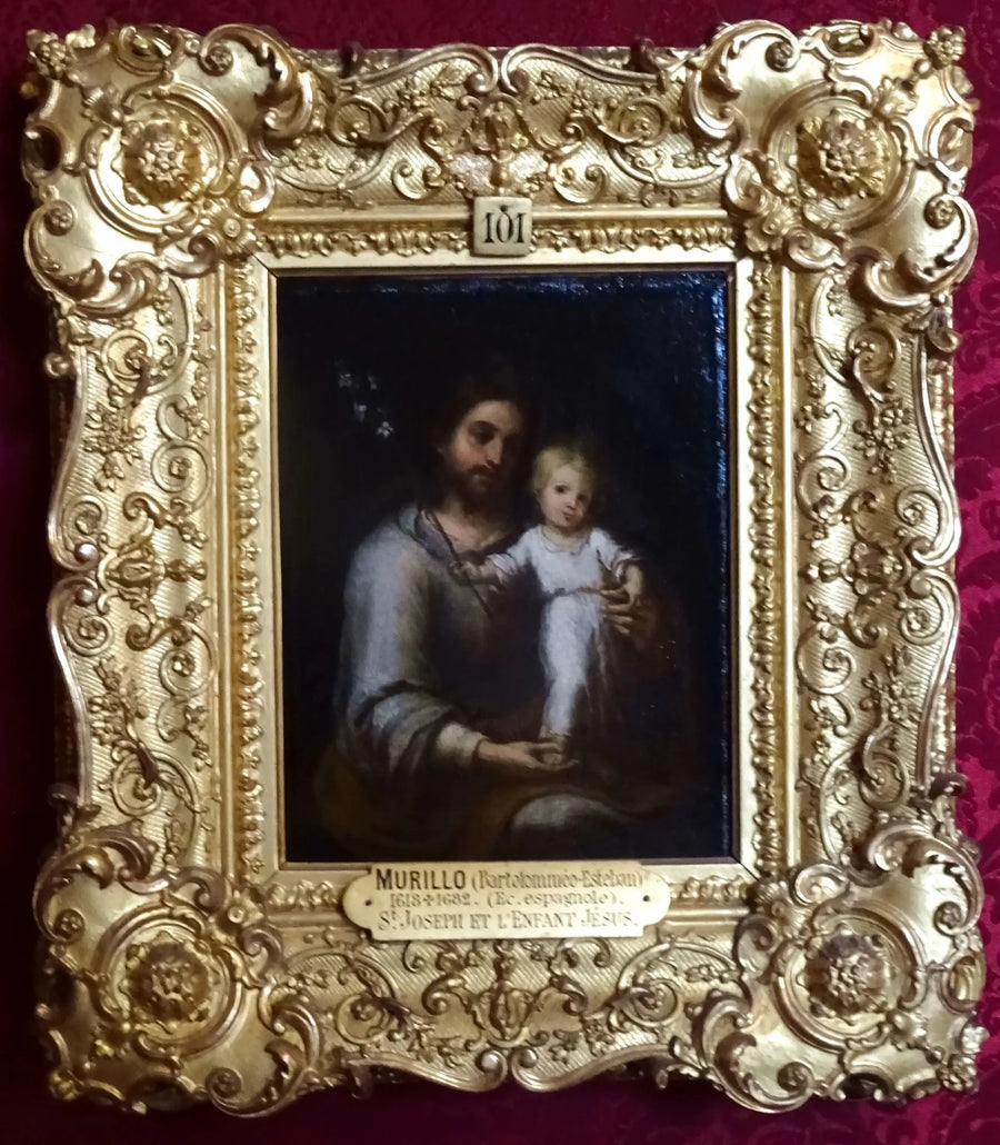 San José y el Niño Jesús - Bartolomé Esteban Murillo