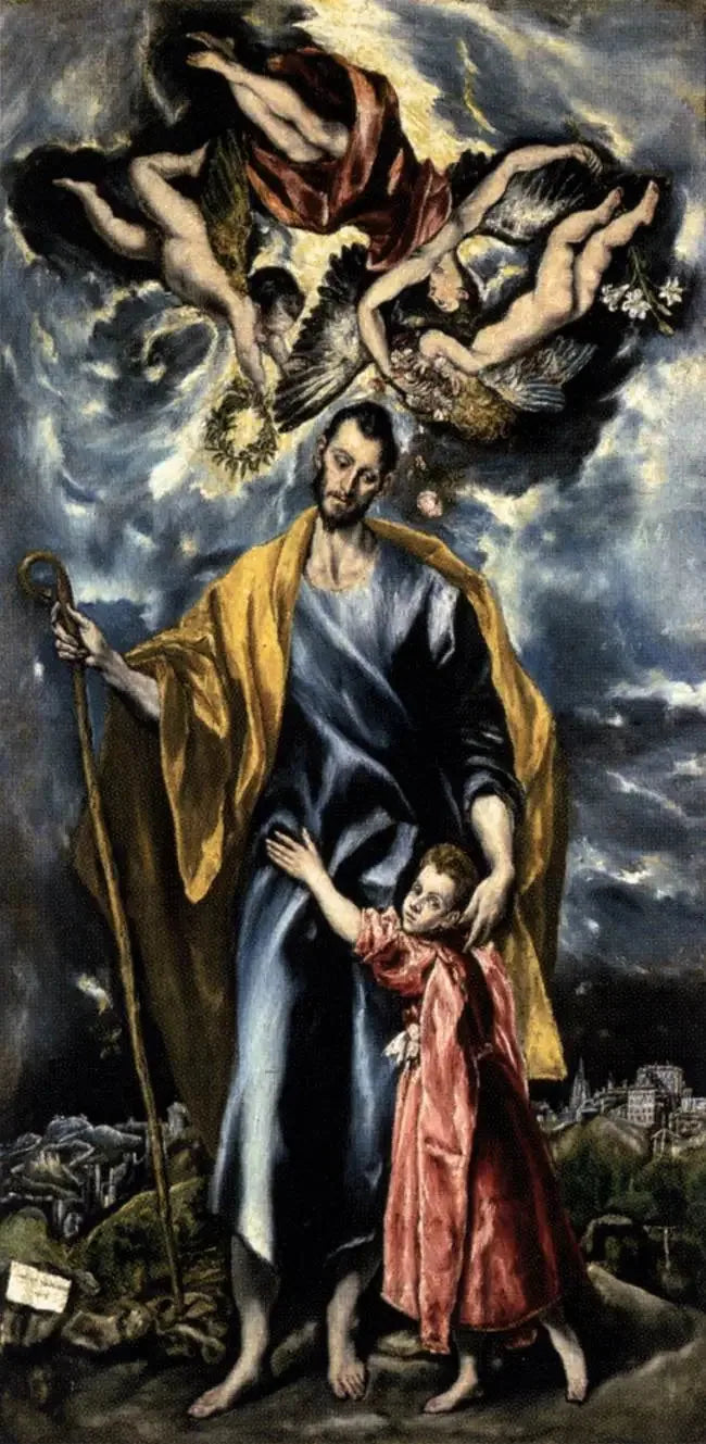 San José y el Niño Jesús (Capilla de San José) - El Greco
