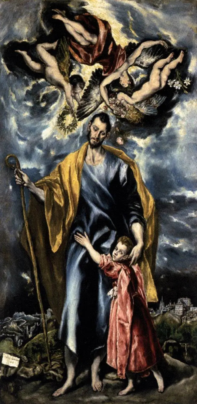 San José y el Niño Jesús - El Greco