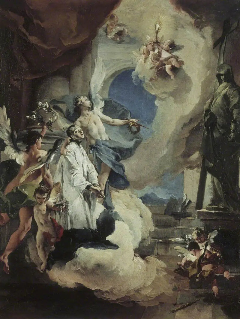 San Luis Gonzaga en gloria - Giovanni Battista Tiepolo