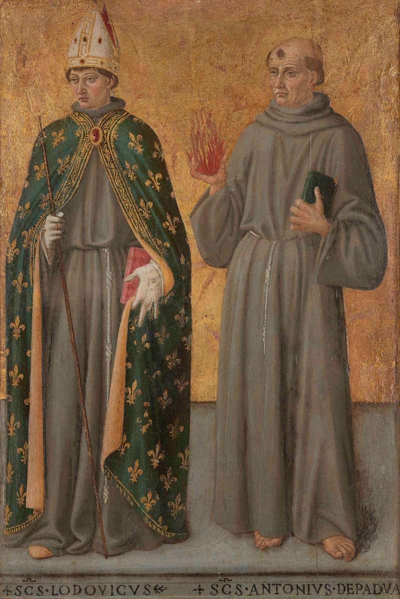 San Luis de Toulouse y San Antonio de Padua - Cosimo Rosselli