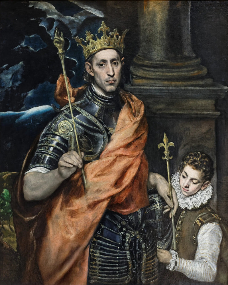 Santo Luis, rey de Francia - El Greco