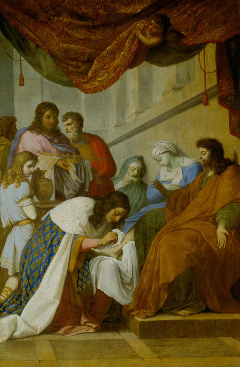 San Luis atendiendo a los enfermos - Eustache Le Sueur