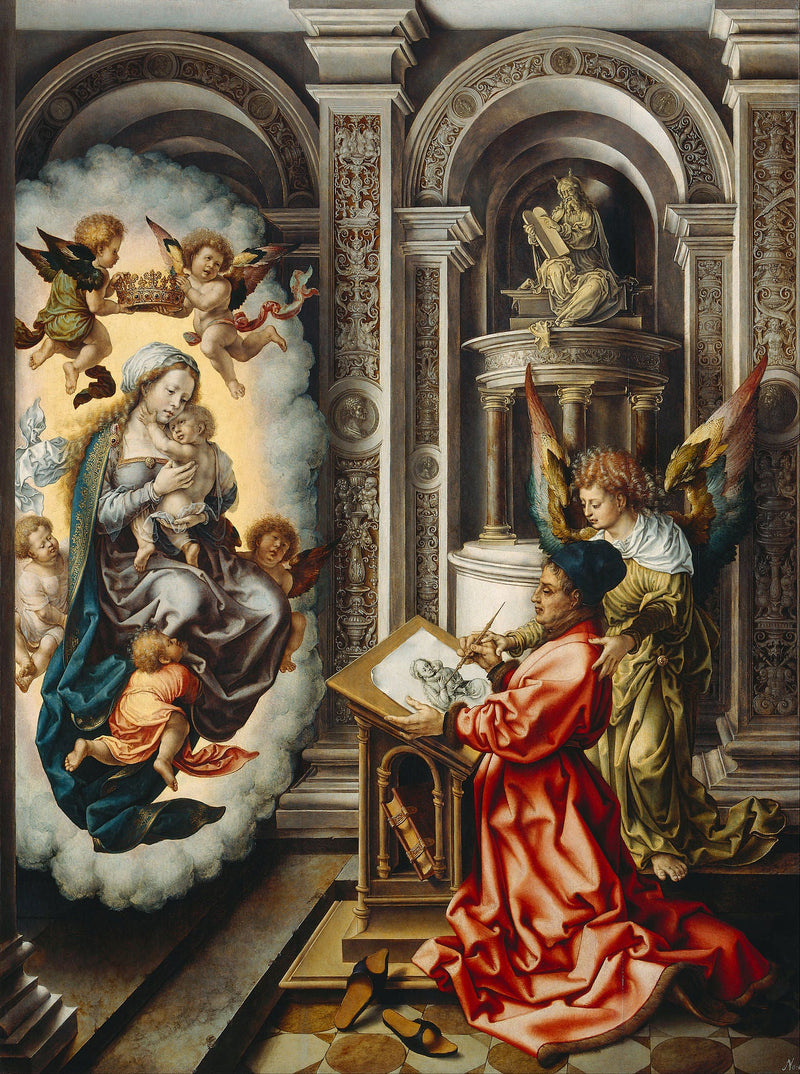 San Lucas pintando a la Virgen - Jan Gossaert