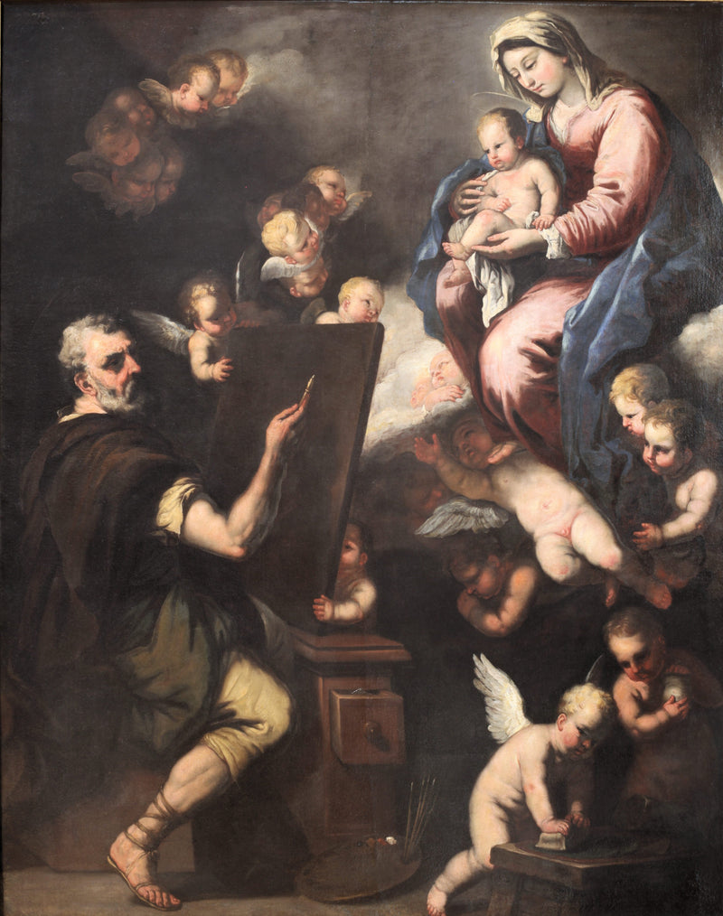 San Lucas pintando a la Virgen - Luca Giordano