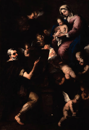 San Lucas pinta a la Virgen - Luca Giordano