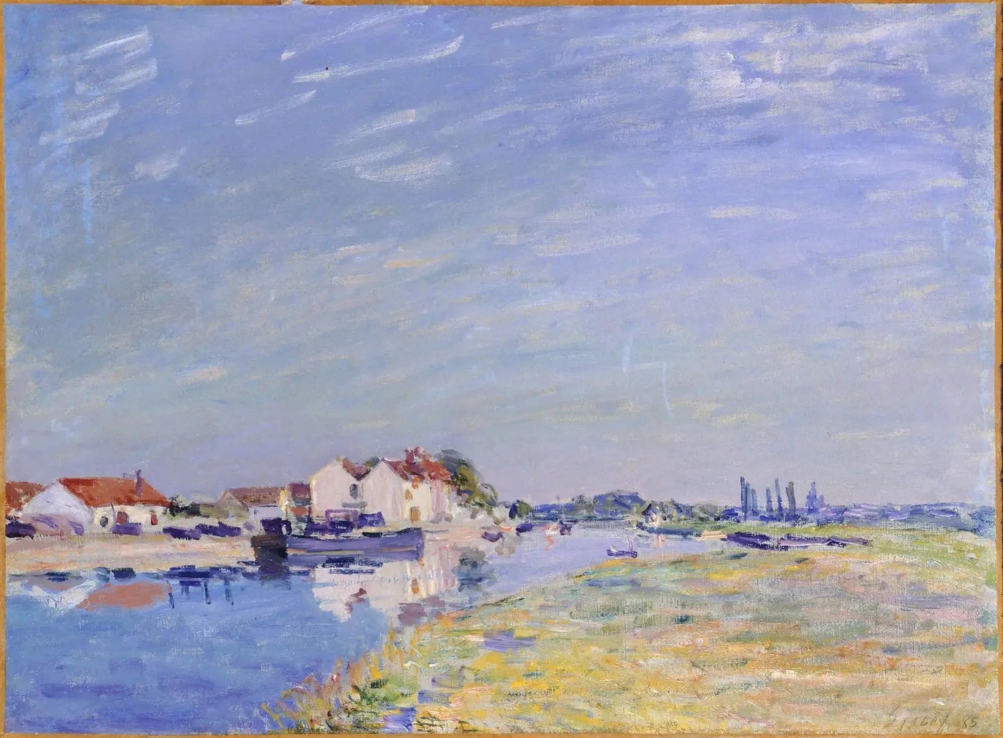 Saint Mammès - Alfred Sisley image 1 reproduction artisanale de tableau