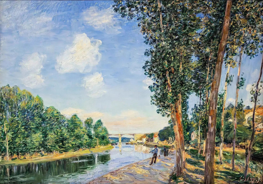 Saint-Mammès, sol de junio - Alfred Sisley