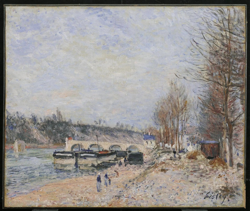 Saint-Mammès, tiempo gris - Alfred Sisley