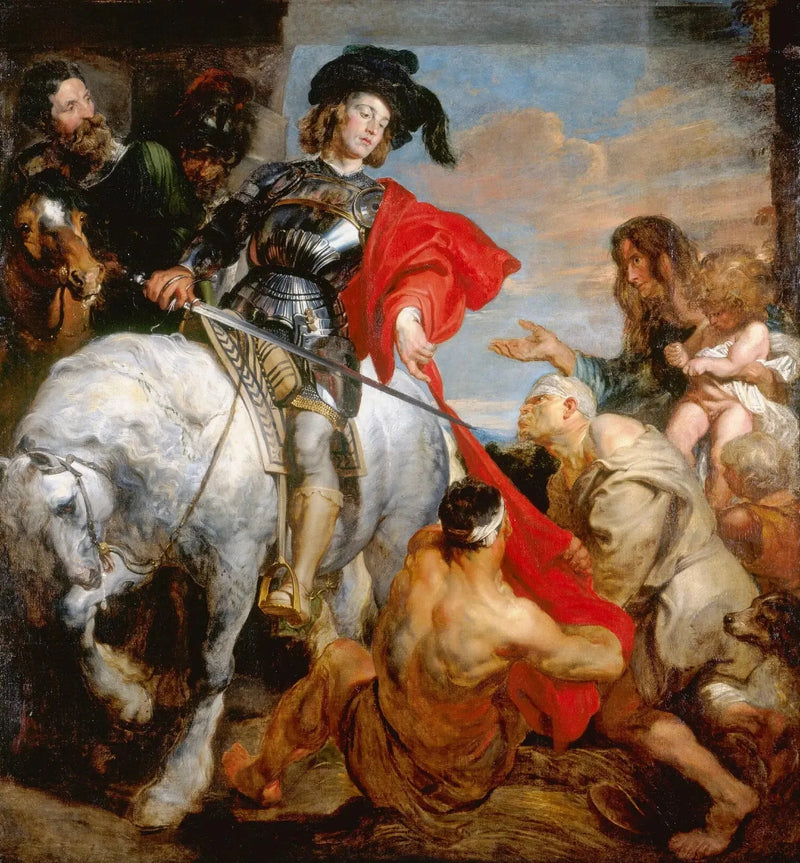 San Martín partiendo su capa - Antoine van Dyck