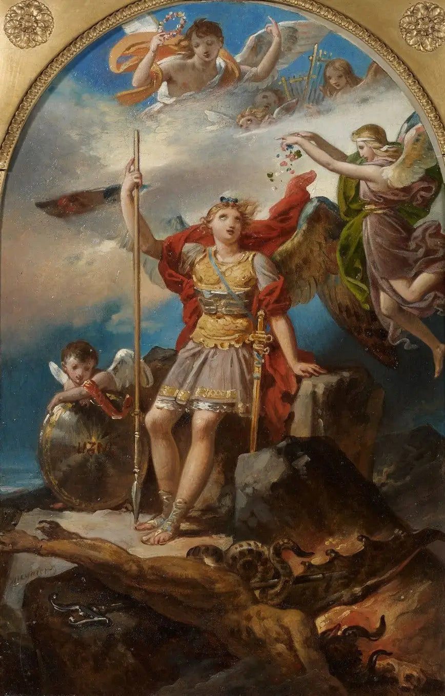 San Miguel venciendo al demonio - Charles Meynier