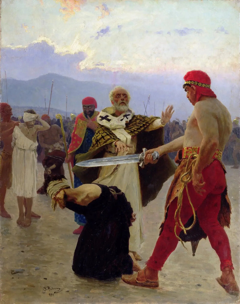 San Nicolás de Mira salva a tres inocentes de la muerte - Ilya Repin