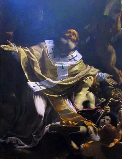 San Nicolás en éxtasis - Mattia Preti