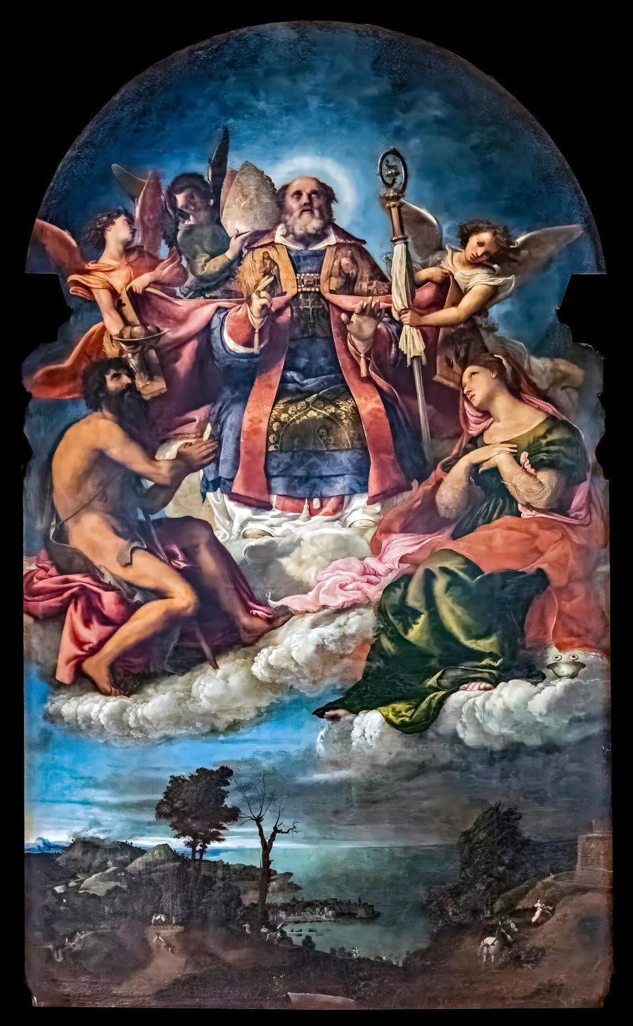 San Nicolás en gloria - Lorenzo Lotto