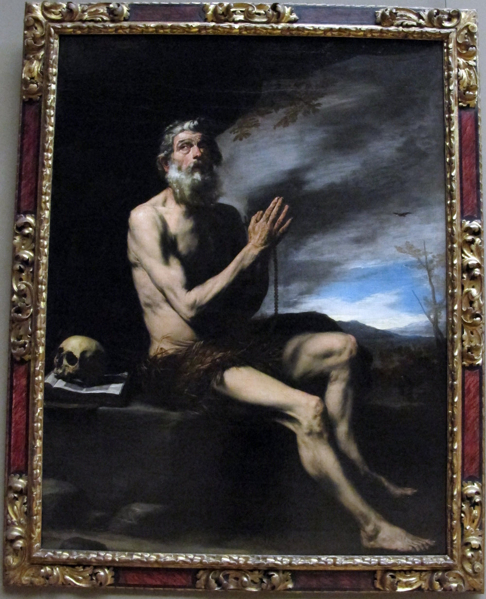 Saint Paul ermite - Jusepe de Ribera image 1 copie de tableau peinte à la main