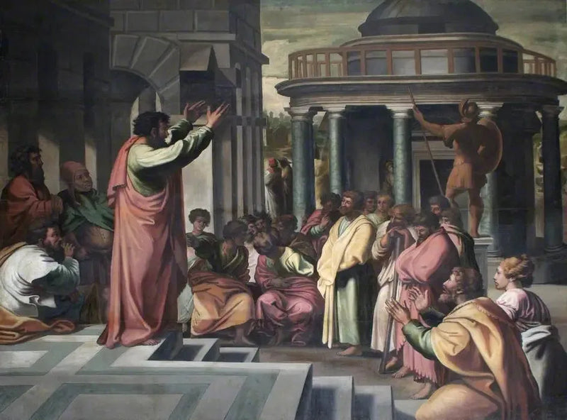 San Pablo predicando en Atenas - Rafael Sanzio
