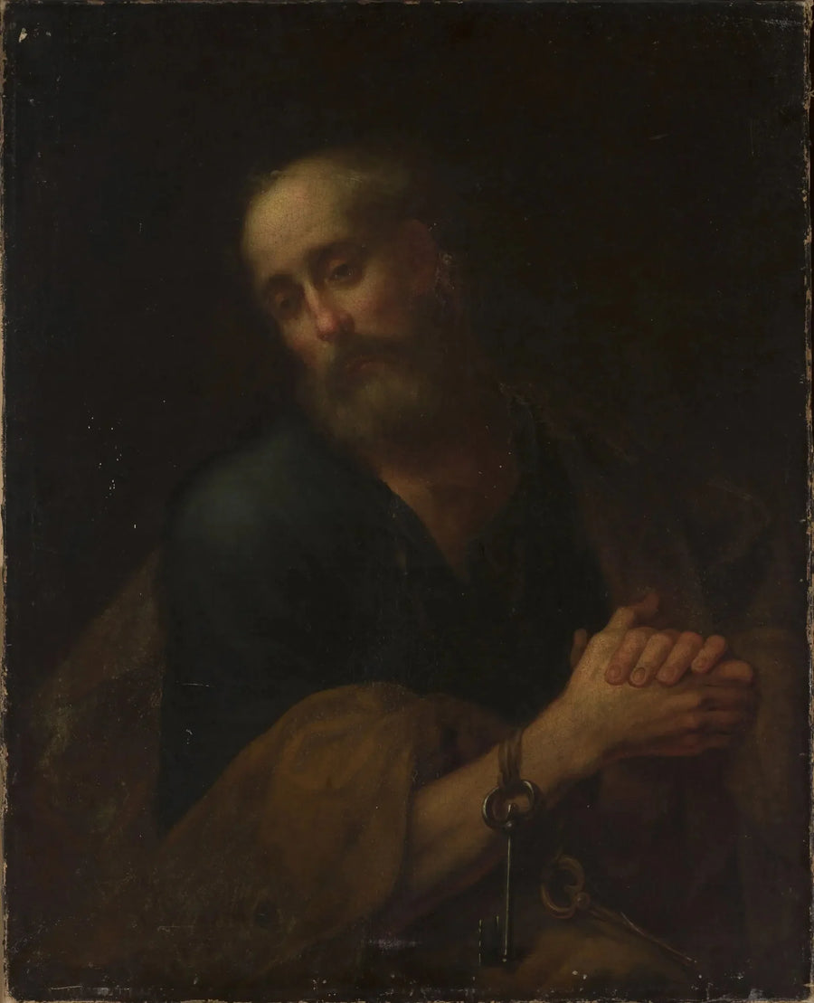 San Pedro en la oración. - Bartolomé Esteban Murillo