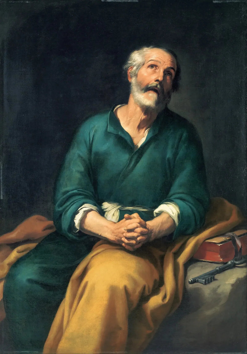 San Pedro en lágrimas - Bartolomé Esteban Murillo