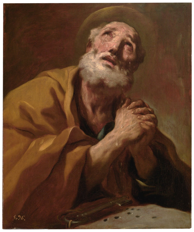 San Pedro llorando - Luca Giordano