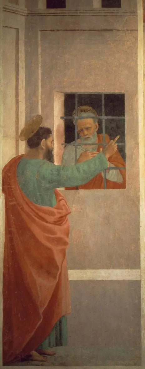 San Pedro en prisión es visitado por san Pablo - Filippino Lippi