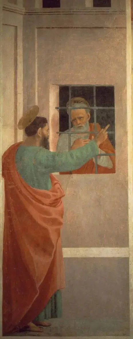 San Pedro en prisión es visitado por san Pablo - Filippino Lippi