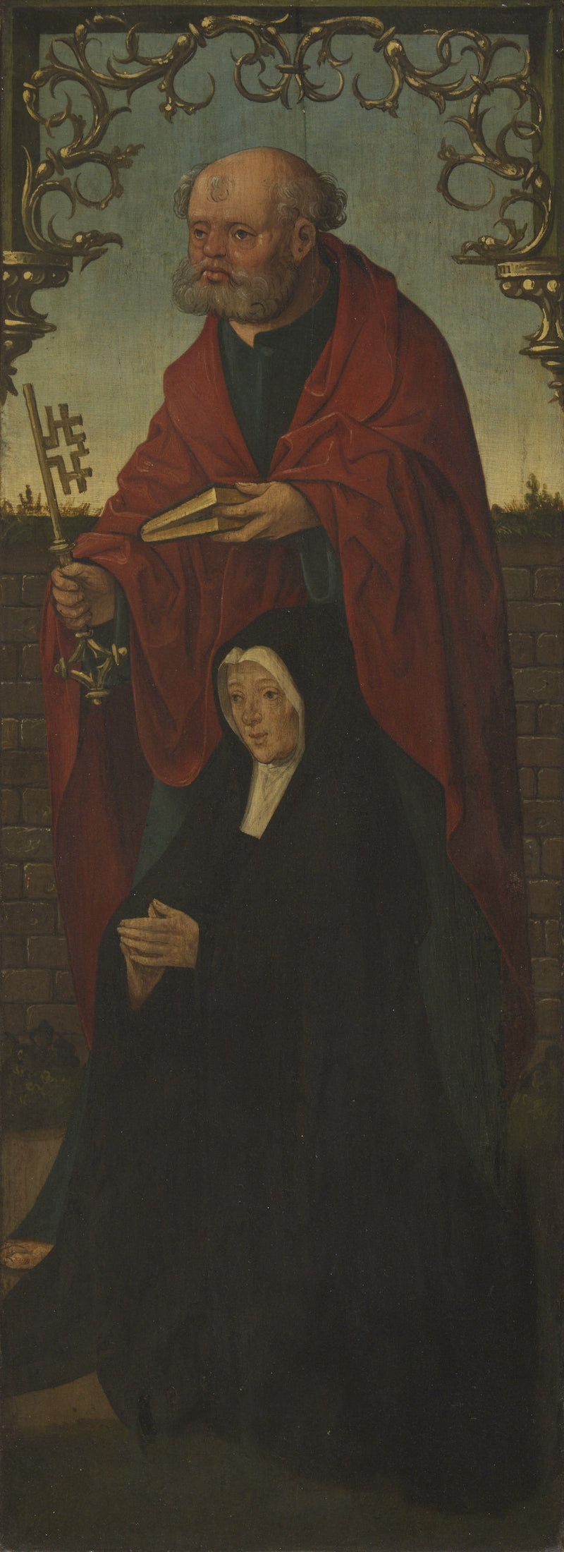 San Pedro y un donante; San Tomás (en el reverso) - Jacob Cornelisz van Oostsanen