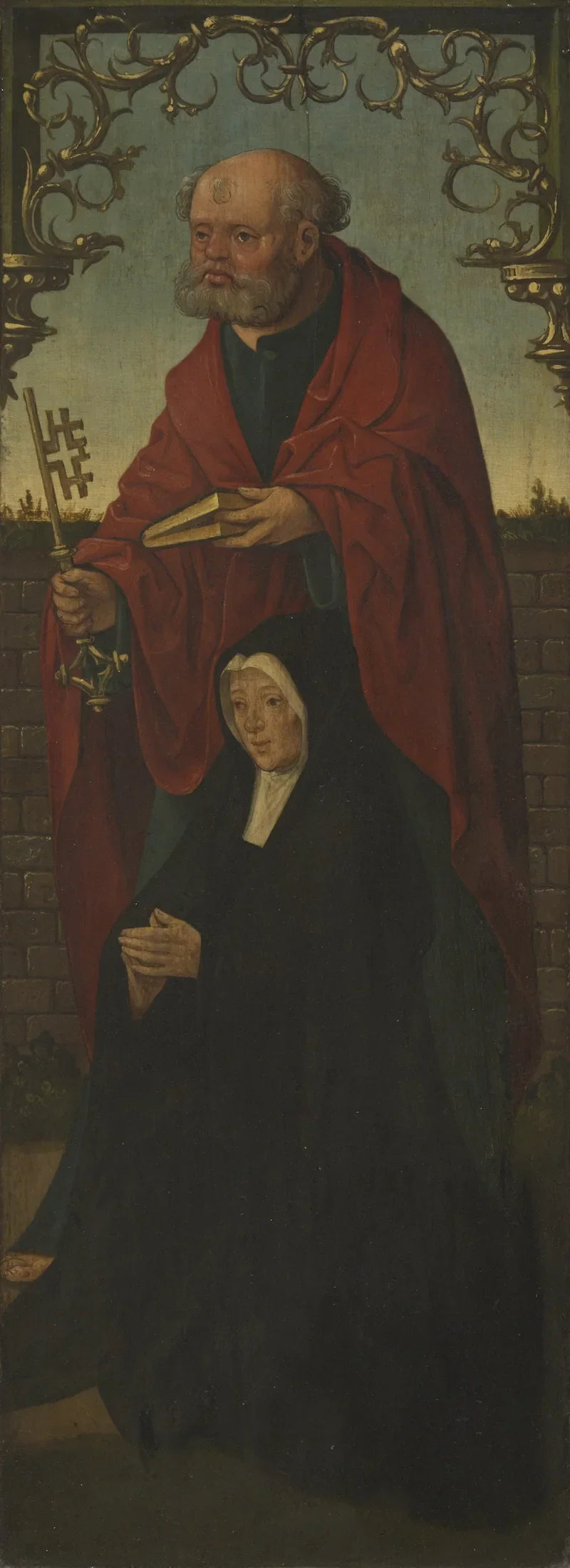San Pedro y un donante; San Tomás (en el reverso) - Jacob Cornelisz van Oostsanen