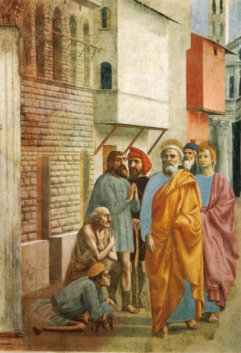 San Pedro cura a los enfermos con su sombra - Masaccio