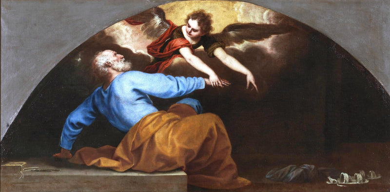 San Pedro liberado por un ángel - Alonso Cano
