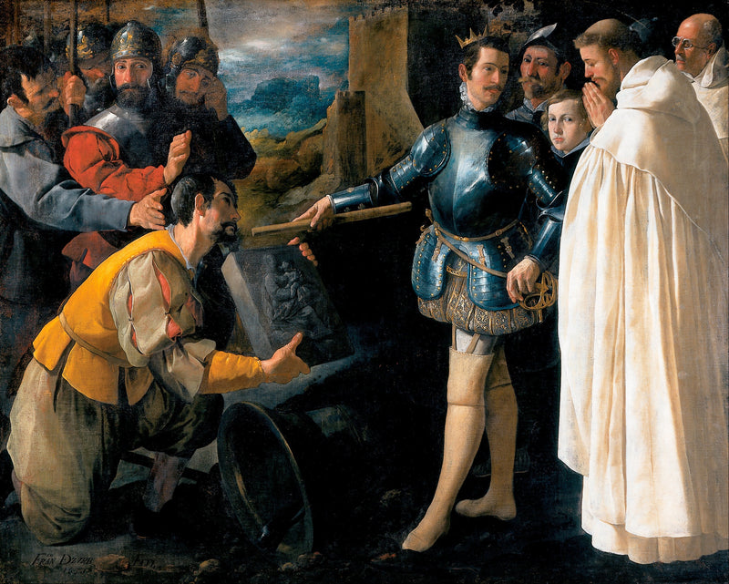 San Pedro Nolasco recuperando la imagen de la Virgen de El Puig - Francisco de Zurbarán
