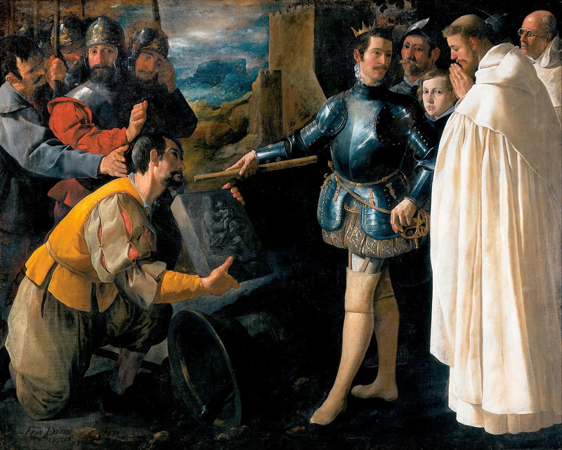San Pedro Nolasco recuperando la imagen de la Virgen de El Puig - Francisco de Zurbarán