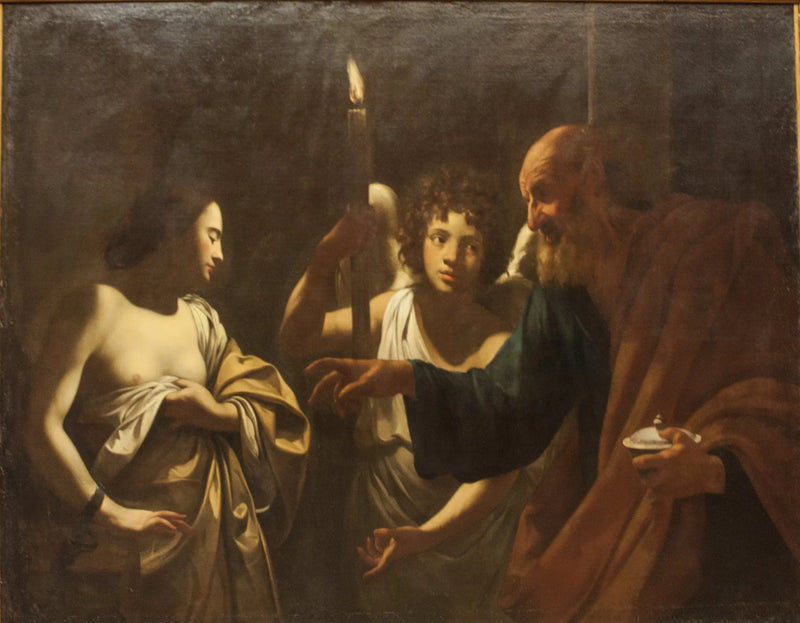 Visita de San Pedro a Santa Águeda encarcelada - Simon Vouet
