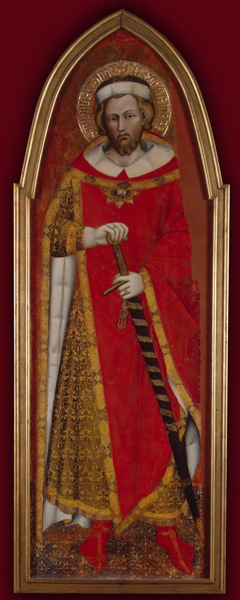 San Pontiano (ala de un poliptyque) - Spinello Aretino