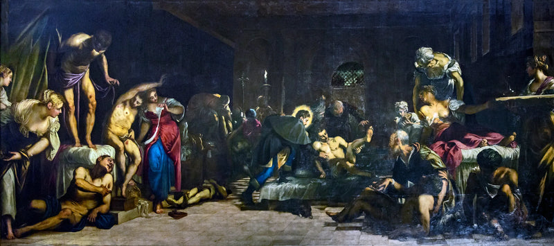 San Roque en el hospital - Jacopo Tintoretto