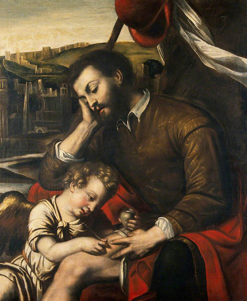 San Roque y el ángel - Alessandro Bonvicino