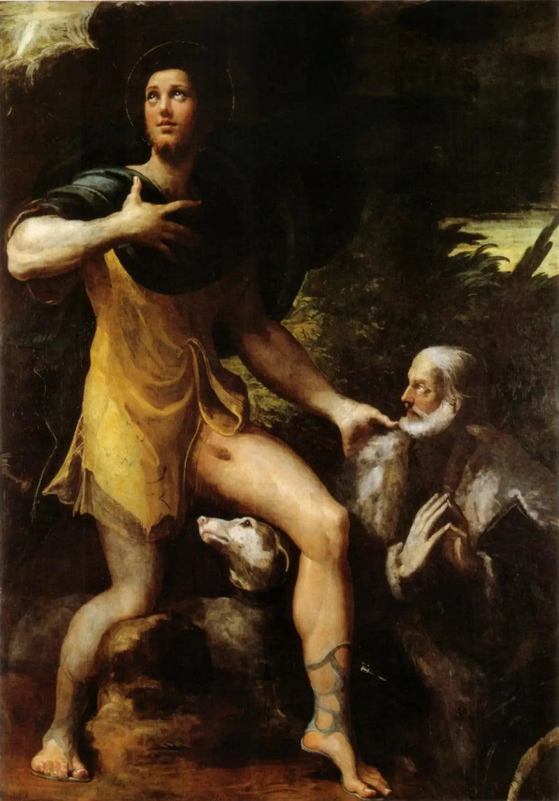 San Roque y un donante - Parmigianino