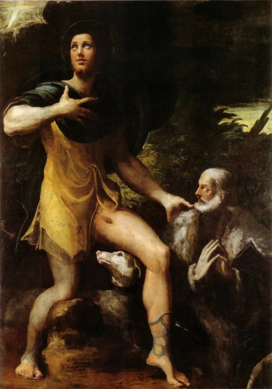San Roque y un donante - Parmigianino
