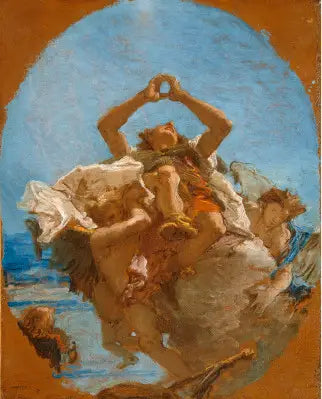 San Roque llevado al cielo por los ángeles - Giovanni Battista Tiepolo