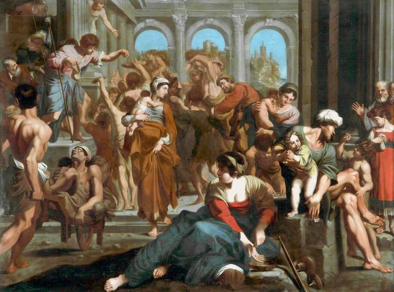 San Roque repartiendo limosna - Annibale Carracci