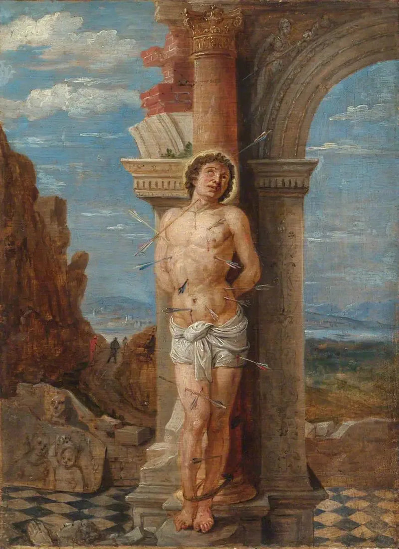 San Sebastián (según Andrea Mantegna) - David Teniers el Joven